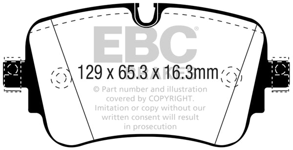 EBC 16-18 Audi Q7 Yellowstuff Rear Brake Pads