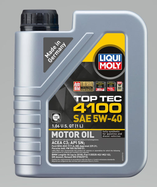 LIQUI MOLY 1L Top Tec 4100 Motor Oil SAE 5W40