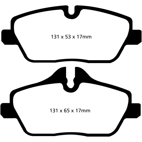 EBC 14+ BMW i3 Electric Ultimax2 Front Brake Pads