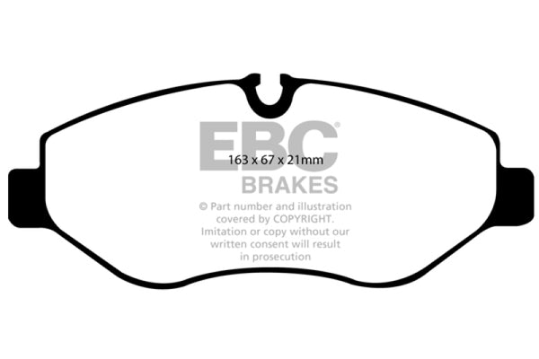 EBC 07+ Dodge Sprinter 2500 Greenstuff Front Brake Pads