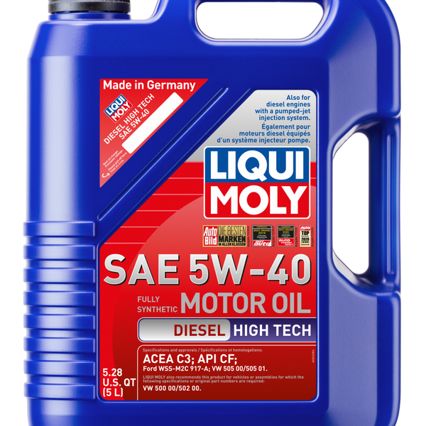 LIQUI MOLY 5L Diesel High Tech Motor Oil 5W40