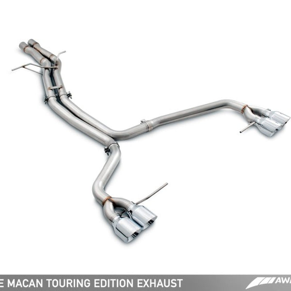 AWE Tuning Porsche Macan Touring Edition Exhaust System - Diamond Black 102mm Tips