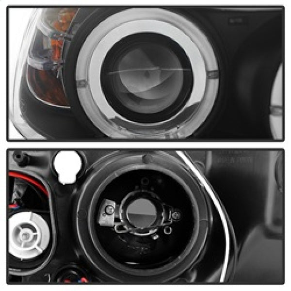 Spyder BMW E90 3-Series 06-08 Projector LED Halo Amber Reflctr Rplc Bulb Blk PRO-YD-BMWE9005-AM-BK
