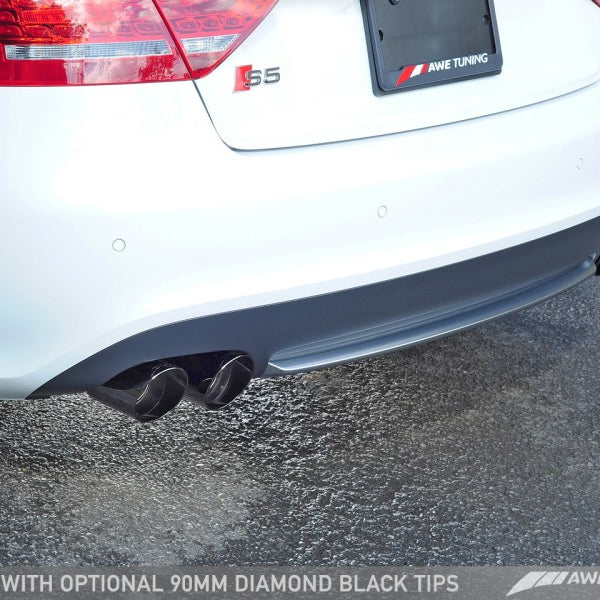 AWE Tuning Audi B8.5 S5 3.0T Touring Edition Exhaust System - Diamond Black Tips (102mm)