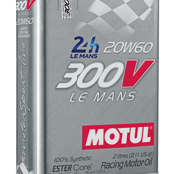 Motul 2L Synthetic-ester Racing Oil 300V LE MANS 20W60