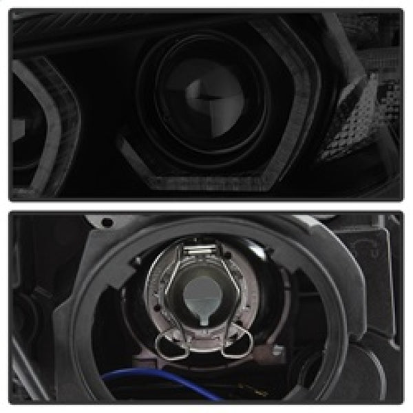 Spyder 12-14 BMW F30 3 Series 4DR Projector Headlights - LED DRL - Blk Smoke PRO-YD-BMWF3012-DRL-BSM