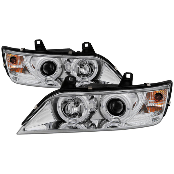 Spyder BMW Z3 96-02 Projector Headlights LED Halo Chrome High H1 Low H1 PRO-YD-BMWZ396-HL-C
