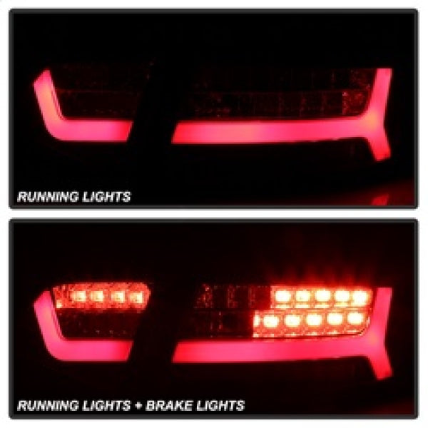 Spyder 09-12 Audi A6 LED Tail Lights - Black (ALT-YD-AA609-LED-BK)