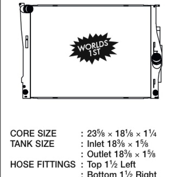 CSF 2006 BMW 325 / 07-09 BMW 328 / 06-10 BMW 330 / 09-10 BMW Z4 Radiator