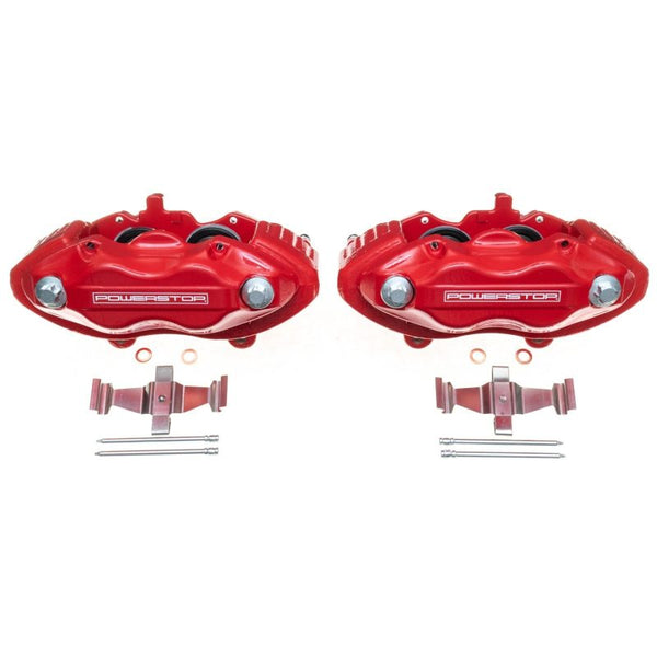Power Stop 05-10 Chrysler 300 Front Red Calipers w/o Brackets - Pair