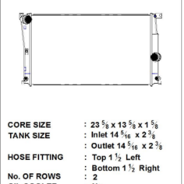 CSF BMW 2 Seires (F22/F23) / BMW 3 Series (F30/F31/F34) / BMW 4 Series (F32/F33/F36) A/T Radiator